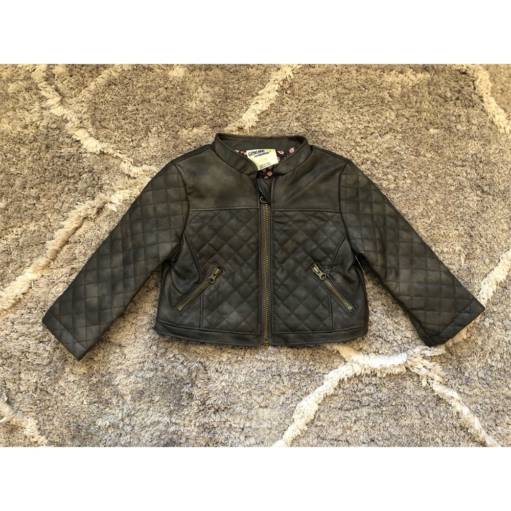 Oshkosh Baby Leather Quilted Jacket